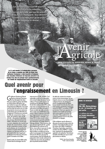 avenir agricole